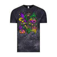 Cloud Black new orleans mardi gras Vintage Tee - LillyAllenDesigns
