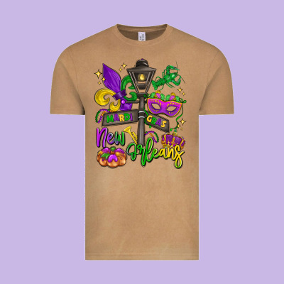New Orleans Mardi Gras Vintage Tee Designed By Lillyallendesigns