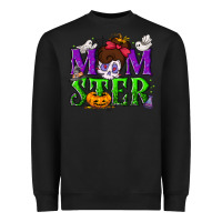 Black Momster Halloween Heavyweight Sweatshirt - NancyCooperArtShop
