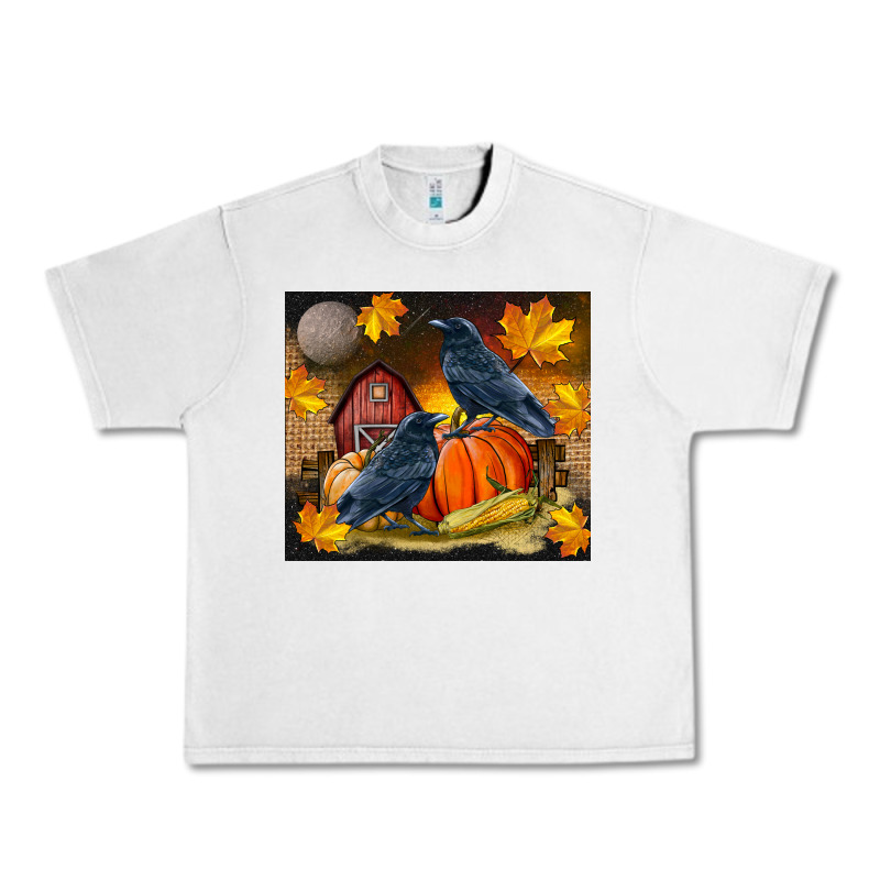 Fall Crow Urban Heavy Tee by LillyAllenDesigns | Teevron
