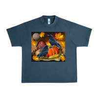 Midnight Navy Fall Crow Urban Heavy Tee - LillyAllenDesigns