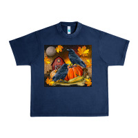 Navy Fall Crow Urban Heavy Tee - LillyAllenDesigns