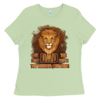 Matcha Dad The Man Leather Background Ladies Tee - Jasminsmagicworld
