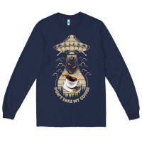 Navy Don't Take My Coffee Long Sleeve Tee - Bettercallsaul