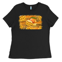 Black Mango Background Ladies Tee - Jasminsmagicworld