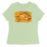 Matcha Mango Background Ladies Tee - Jasminsmagicworld