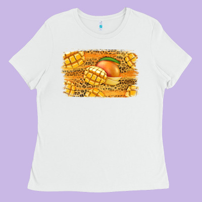 Mango Background Ladies Tee Designed By Jasminsmagicworld