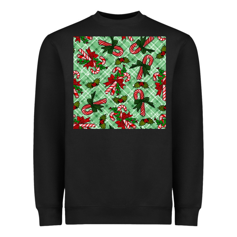 Christmas Candy Cane Heavyweight Sweatshirt by NancyCooperArtShop | Teevron