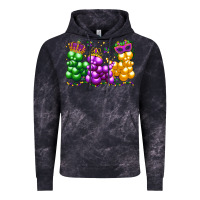 Cloud Black mardi gras bead dogs Vintage Hoodie - LillyAllenDesigns