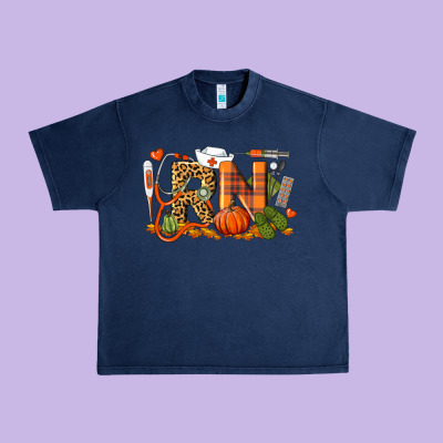 Fall Rn Registered Nurse Urban Heavy Tee Designed By Lillyallendesigns