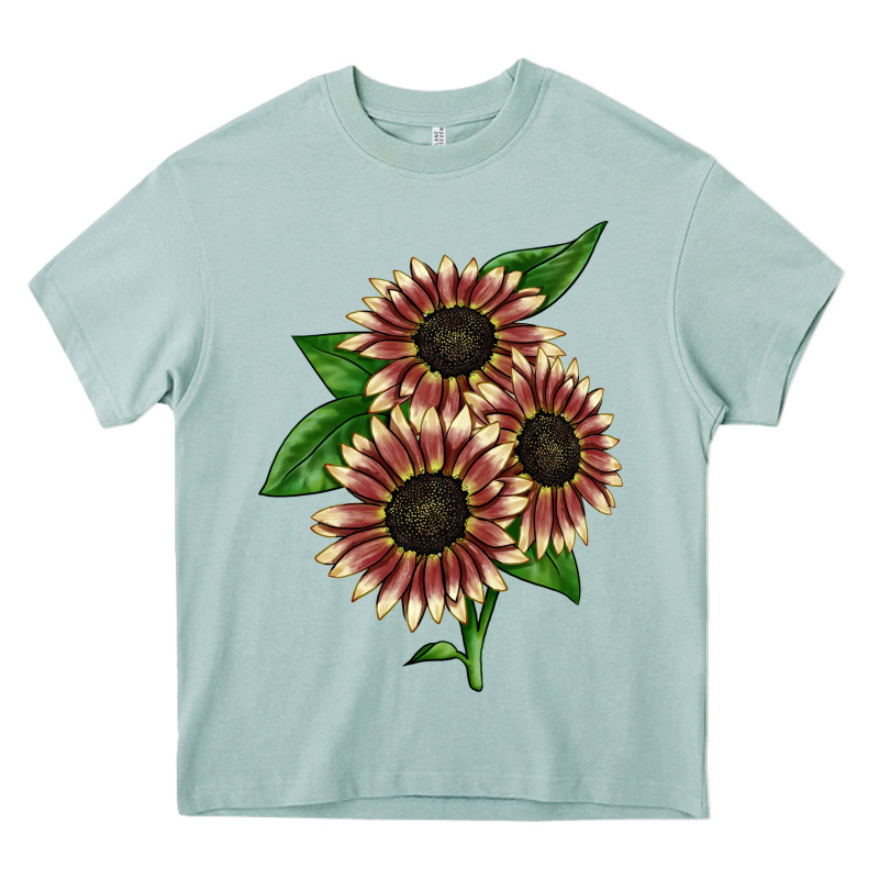 Strawberry Blonde Sunflower Heavy Core Tee by LillyAllenDesigns | Teevron