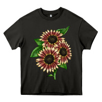 Asphalt strawberry blonde sunflower Heavy Core Tee - LillyAllenDesigns