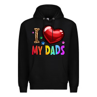 Black i love my dads Premium Hoodie - OliviaCreatesArt