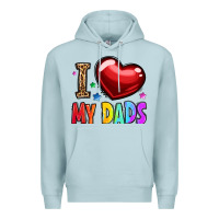 Blue Mist i love my dads Premium Hoodie - OliviaCreatesArt