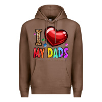 Chestnut i love my dads Premium Hoodie - OliviaCreatesArt