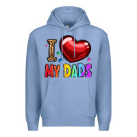 Colony Blue i love my dads Premium Hoodie - OliviaCreatesArt