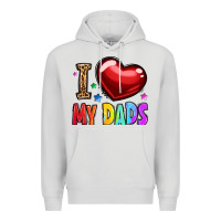 Dove Grey i love my dads Premium Hoodie - OliviaCreatesArt