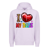 Lilac i love my dads Premium Hoodie - OliviaCreatesArt