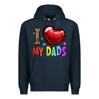 Navy i love my dads Premium Hoodie - OliviaCreatesArt