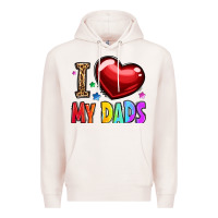 Pale Pink i love my dads Premium Hoodie - OliviaCreatesArt