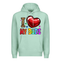 Seafoam i love my dads Premium Hoodie - OliviaCreatesArt