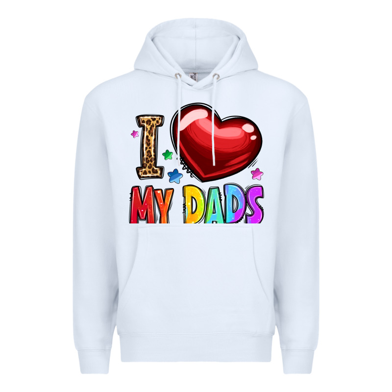 I Love My Dads Premium Hoodie by OliviaCreatesArt | Teevron