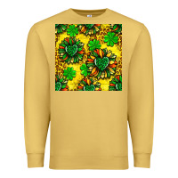 Antique Gold St. Patrick's sunflower seamless pattern Premium Sweatshirt - BundleAndBundleShop