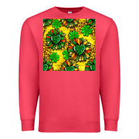 Cardinal St. Patrick's sunflower seamless pattern Premium Sweatshirt - BundleAndBundleShop