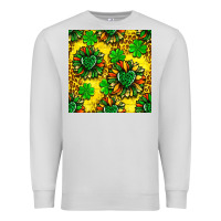 Dove Grey St. Patrick's sunflower seamless pattern Premium Sweatshirt - BundleAndBundleShop