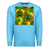 Ocean Blue St. Patrick's sunflower seamless pattern Premium Sweatshirt - BundleAndBundleShop