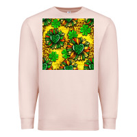 Pale Pink St. Patrick's sunflower seamless pattern Premium Sweatshirt - BundleAndBundleShop