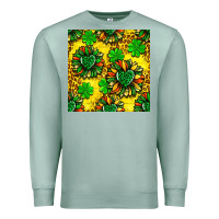 Seafoam St. Patrick's sunflower seamless pattern Premium Sweatshirt - BundleAndBundleShop