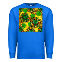 True Royal St. Patrick's sunflower seamless pattern Premium Sweatshirt - BundleAndBundleShop