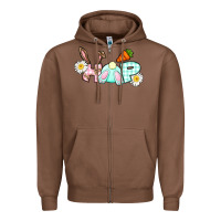 Chestnut Hop bunny Easter Day Zipper Hoodie - CowGirlArtShop