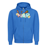 True Royal Hop bunny Easter Day Zipper Hoodie - CowGirlArtShop
