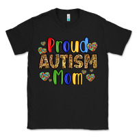 Black proud autism mom design Classic Tee - LillyAllenDesigns