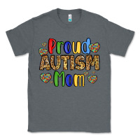 Charcoal Heather proud autism mom design Classic Tee - LillyAllenDesigns