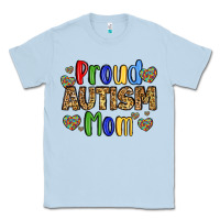 Dusty Blue proud autism mom design Classic Tee - LillyAllenDesigns