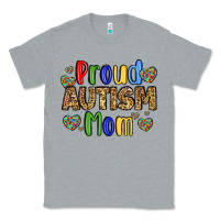 Heather Grey proud autism mom design Classic Tee - LillyAllenDesigns