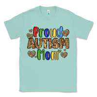 Seafoam proud autism mom design Classic Tee - LillyAllenDesigns