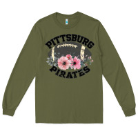 Army Green Pittsburg Pirates Long Sleeve Tee - Bettercallsaul
