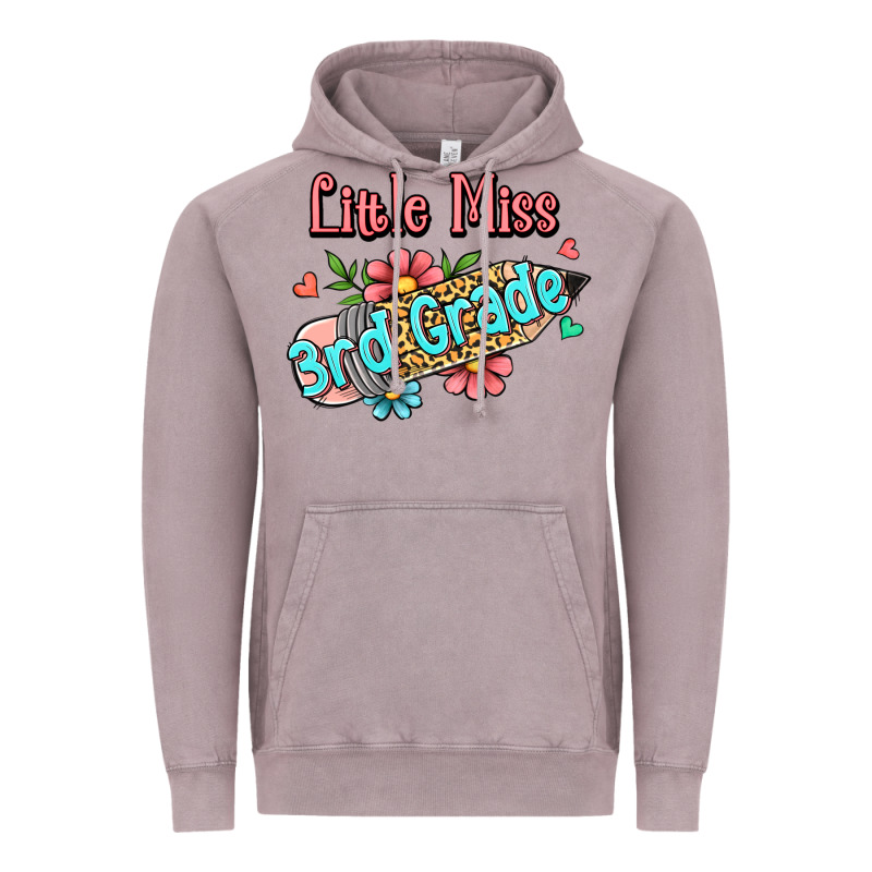 Little Miss Third Grade Vintage Hoodie by RanaPortraitStore | Teevron