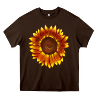 Tiger Eyes Sunflower Heavy Core Tee | Teevron