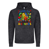 Vintage Black celebrate neurodiversity Vintage Hoodie - LillyAllenDesigns