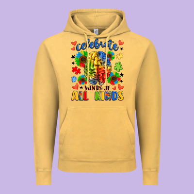 Celebrate Neurodiversity Vintage Hoodie Designed By Lillyallendesigns