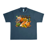 Midnight Navy Fall Vibes Fox Urban Heavy Tee - LillyAllenDesigns