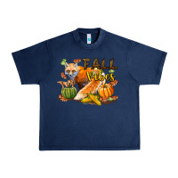 Navy Fall Vibes Fox Urban Heavy Tee - LillyAllenDesigns