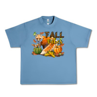 Pebble Blue Fall Vibes Fox Urban Heavy Tee - LillyAllenDesigns