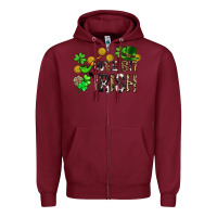 Burgundy Wee bit o' Irish St. Patrick's Zipper Hoodie - CowGirlArtShop