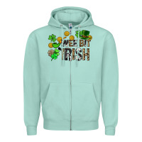 Seafoam Wee bit o' Irish St. Patrick's Zipper Hoodie - CowGirlArtShop